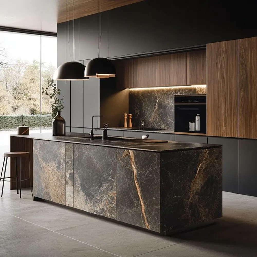 cuisine en bois massif sur mesure
