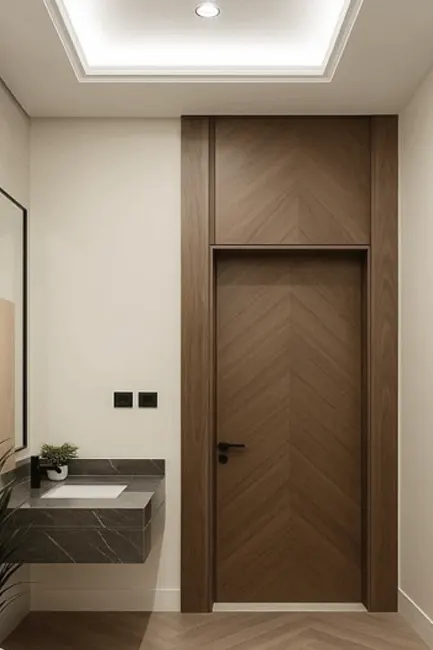 porte intérieure en bois au Maroc design moderne pour maison