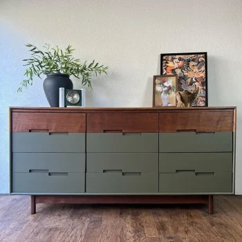 restauration d'un meuble buffet en bois laqué